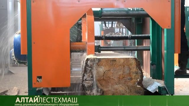 Угловая дисковая пилорама производства Алтайлестехмаш смотреть онлайн