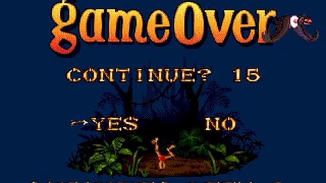 The Jungle Book Game Over Sega Genesis смотреть онлайн