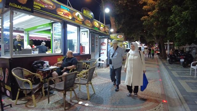 Edremit Akcay Walking Tour 4K UHD 50fps | Akçay Kordon Night Walk смотреть онлайн