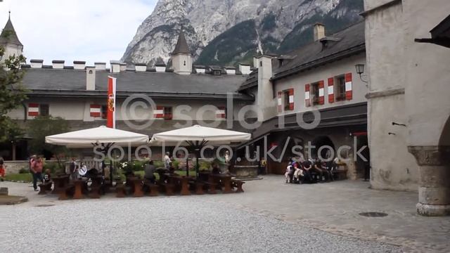 Hohenwerfen Castle, Austria - THIS FOOTAGE IS FOR SALE смотреть онлайн
