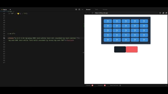 Developing Simple Game using React and Tailwind - Mines смотреть онлайн