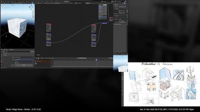 Making Building in Blender3D shader nodes (part 1) смотреть онлайн