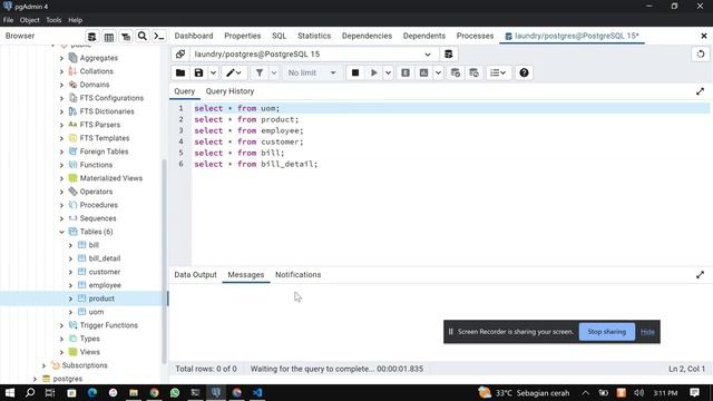 Menjalankan Backend Laundry menggunakan Golang dan PostgreSql dengan WSL2 смотреть онлайн