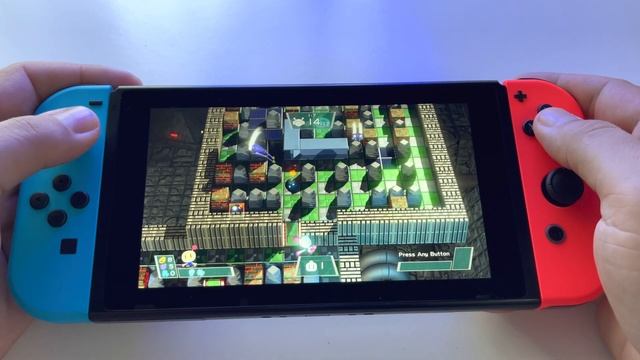 Super Bomberman R | Nintendo Switch V2 handheld gameplay смотреть онлайн