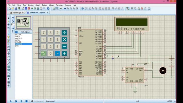 Proteus Simulation: Door Lock System Using 8051
