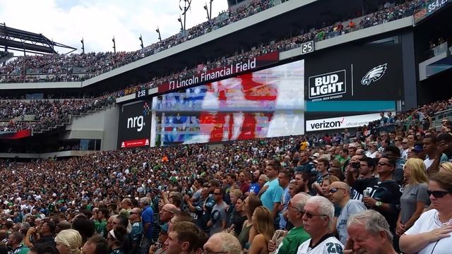9-11 tribute and flyover at the Eagles game смотреть онлайн