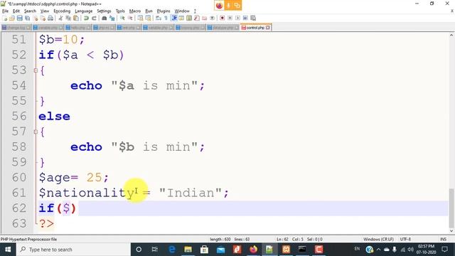 Nested If..else..in PHP with Example смотреть онлайн