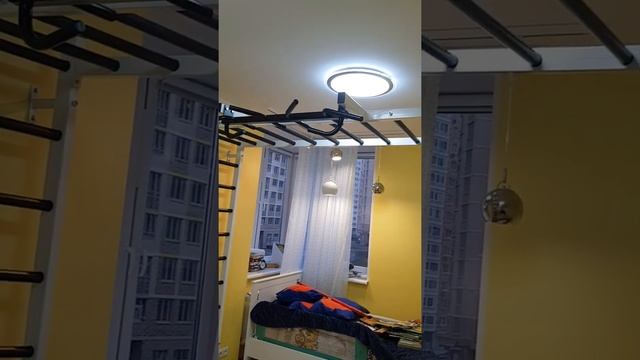 Шведская стенка ПРОФ с рукоходом и многофункциональным турником смотреть онлайн