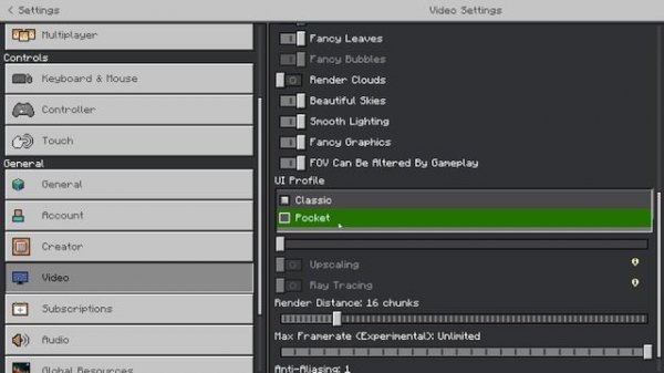 How To Change Your UI Profile! (Minecraft Bedrock)