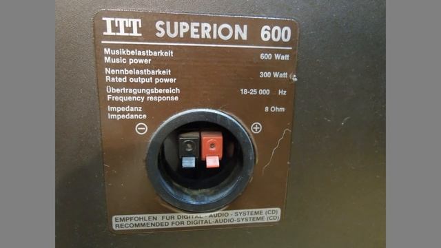 ITT SUPERION 600 - топовый звук вне теории