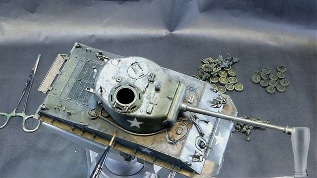 Modeler Mentor Live Stream 8! M4A3E8 Sherman Tank from movie Fury смотреть онлайн