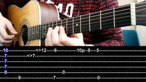 How to play Minecraft (Sweden) Guitar +TABS Fingerstyle