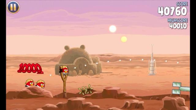 Angry Birds Star Wars 3 Stars - Tatooine 1 - 4