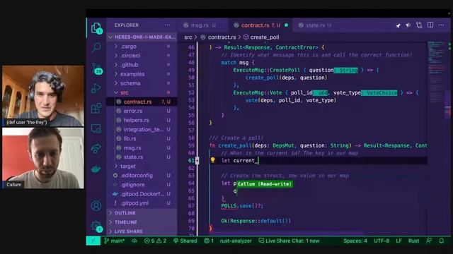 CosmWasm By Dummies #3: Writing a Contract Live смотреть онлайн