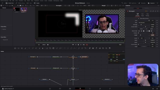 How to make Shroud's ANIMATED WEBCAM TWITCH OVERLAY in Resolve! | Davinci Fusion Tutorial смотреть онлайн