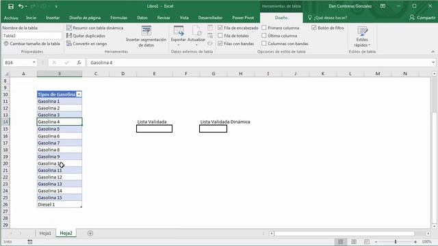 Lista Desplegable dinámica en Excel (se actualizan solas!!!) смотреть онлайн