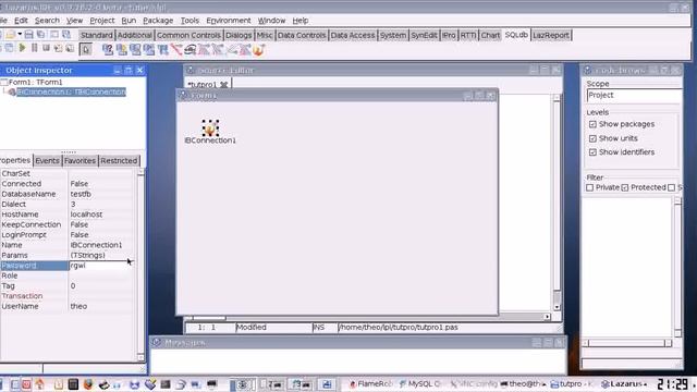 Lazarus SQL database video tutorial смотреть онлайн