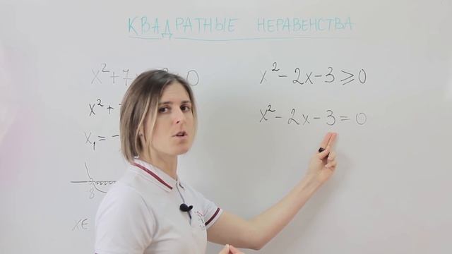 Решение квадратных неравенств | Математика смотреть онлайн