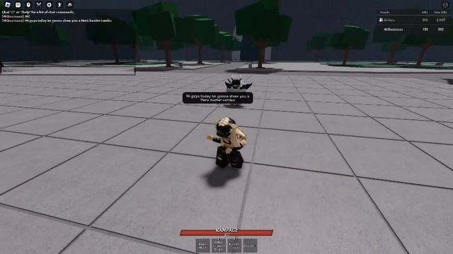 Hero hunter combo (Roblox Strongest battlegrounds) смотреть онлайн