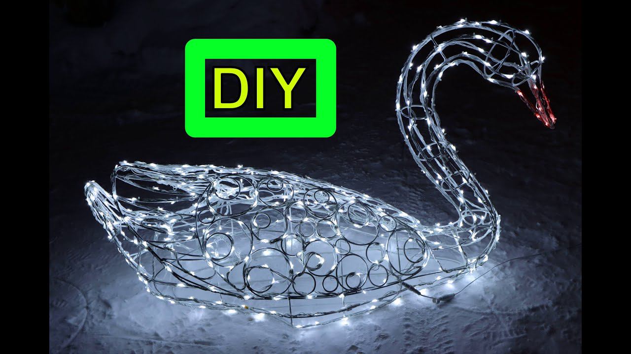 Лебедь из проволоки по чертежам своими руками./ DIY wire swan. смотреть онлайн