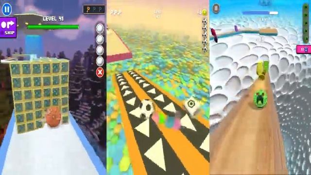 Fly Ball Sky Parkour vs Action Balls vs Going Balls - SpeedRun Gameplay (Android IOS) смотреть онлайн