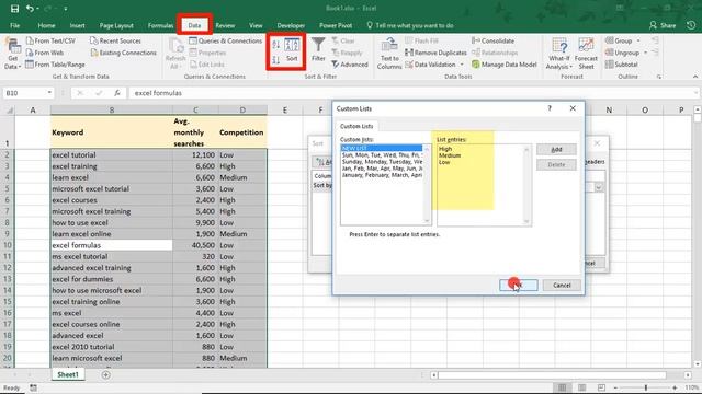 How to Custom Sort in Excel - Tutorial смотреть онлайн