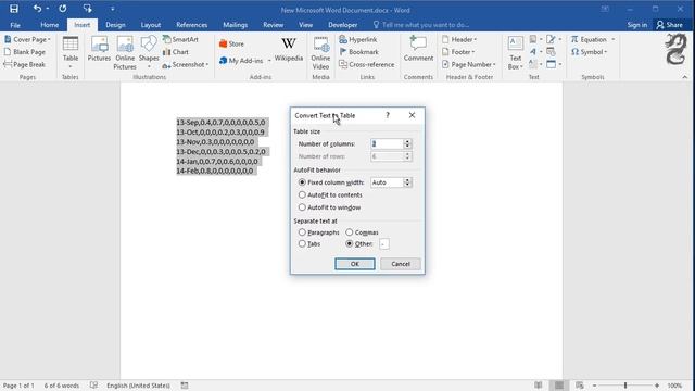 How to Convert Text to a Table in Word смотреть онлайн
