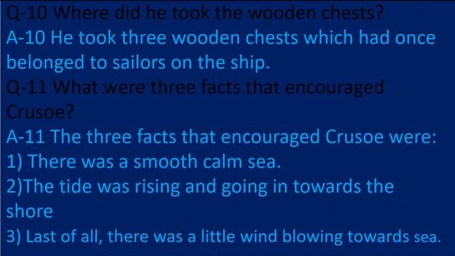 Robinson Crusoe Ch#1 Questions and answers + MCQS II Ch#1 Shipwrecked смотреть онлайн
