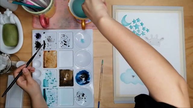 ?Acuarela Animales??️Como Pintar una Jirafa?en Acuarela?️Cuadro para Cuarto de Bebe??? смотреть онлайн