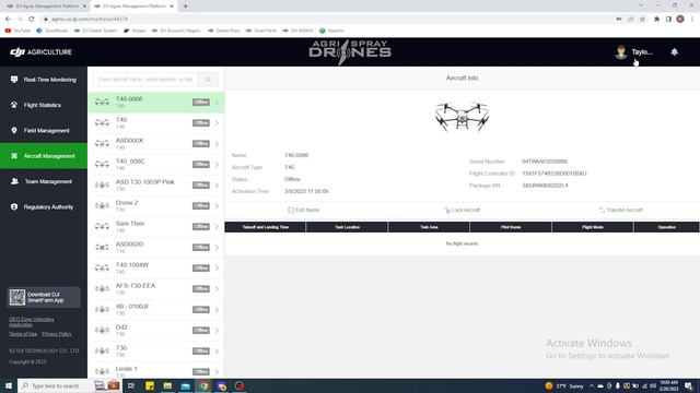 Transferring a Drone to another DJI account | DJI Agras Drones | Agri Spray Drones смотреть онлайн
