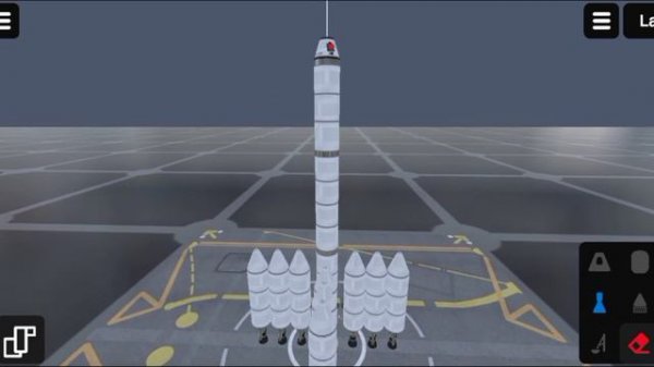 Building Moon rocket in Ellipse Rocket Simulator