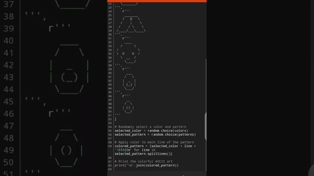 Colorful ASCII Art Generator: Unleash Your Creativity with Python! #python #coding #cs смотреть онлайн