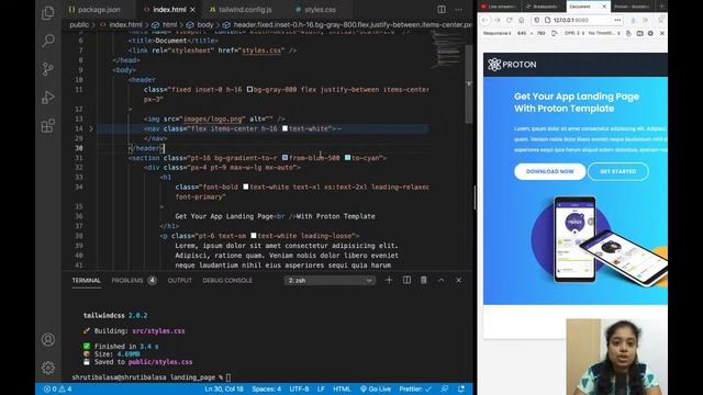 Build a Landing Page with Tailwind CSS смотреть онлайн
