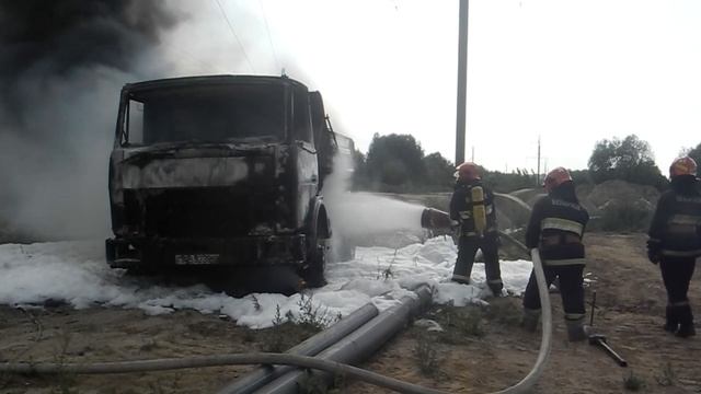 01.09.2020. Гомель, горение автомобиля смотреть онлайн