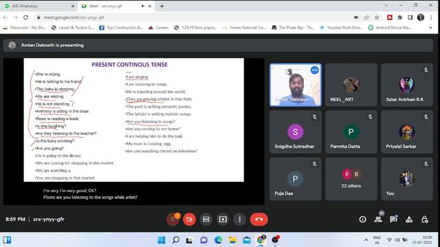 Spoken English Class 3 | Present Continuous Tense With Example смотреть онлайн