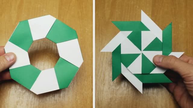 Как сделать чакрам - сюрикен из бумаги смотреть онлайн