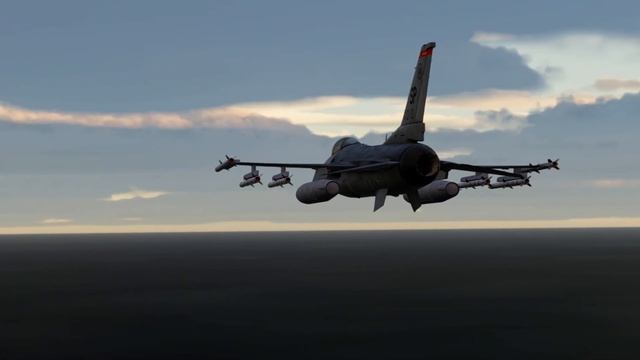 HUGE Chinese Surprise Airstrike vs US Base | F-22 Raptors | Digital Combat Simulator | DCS | смотреть онлайн
