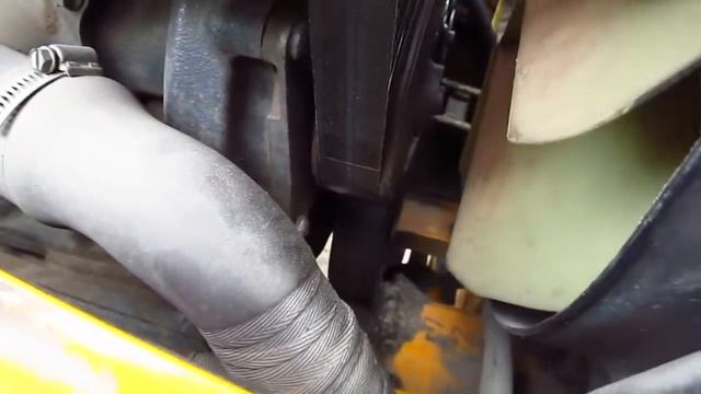 установили ремень и натяжной ролик (JCB 3cx)