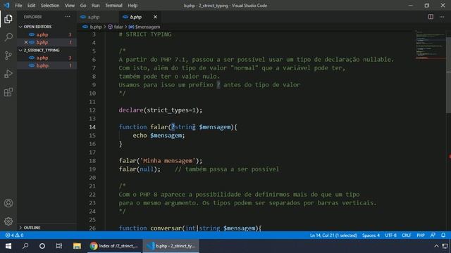 PHP 8 #063 STRINCT TYPING смотреть онлайн