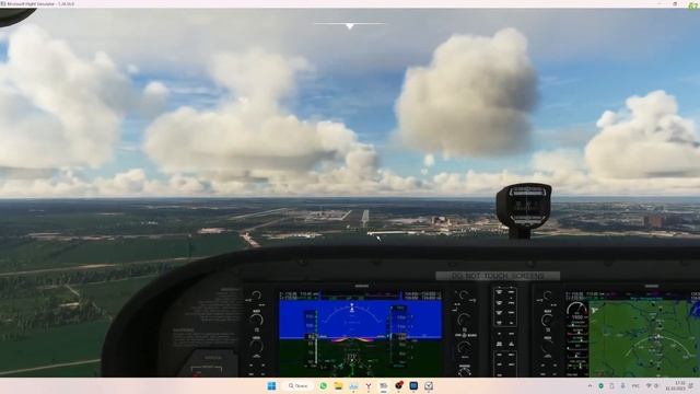 Полет по кругу на cessna 172 в Microsoft Flight Simulator 2020 смотреть онлайн