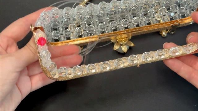 Прямоугольная сумочка с фермуаром на 53 ОТВЕРСТИЙ. Как сплести сумку из бусин. Подробный МК. DIY смотреть онлайн