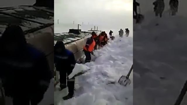 Как расчищают жд пути от снега смотреть онлайн