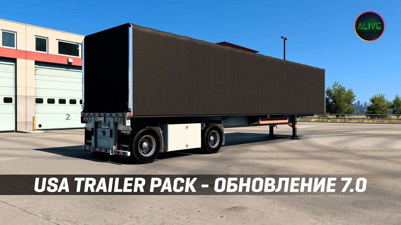 USA TRAILER PACK 7.0 (jon-ruda) - ОБЗОР МОДА #ATS 1.49 смотреть онлайн