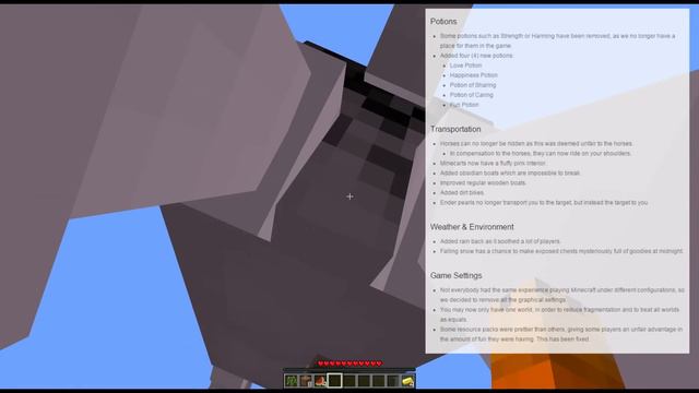 Minecraft 1.9 The Combat Update Announced + Love and Hugs Update смотреть онлайн