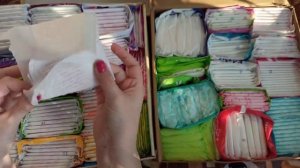 🦋сборы прокладок на следующие месячные 🦋🌷Собираю прокладки на следующие МС|собираю прокладки•Март🌷