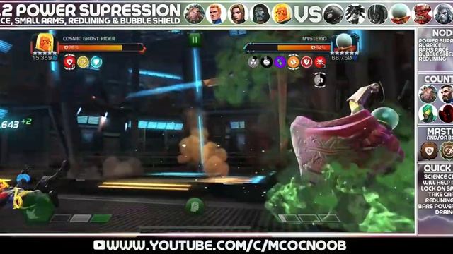 MCOC Act 8.1.2 - Power Suppression, Redlining, Avarice, Small Arms & Bubble Shield -Black Panther C смотреть онлайн