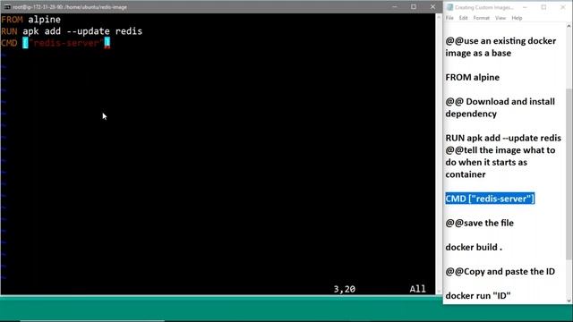 Creating custom image from a docker file смотреть онлайн