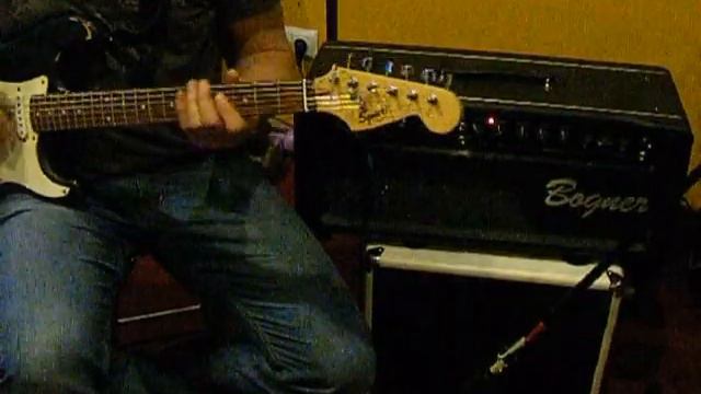 bogner alchemist test - squier bullet strat, ibanez cab w. celestion g12-75T смотреть онлайн