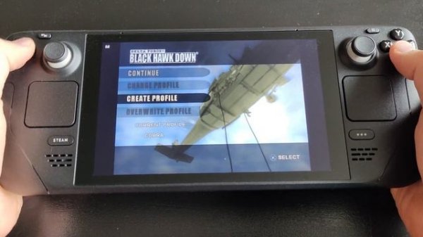 Steam Deck PS2 Emulation – Delta Force Black Hawk Down Gameplay (60 FPS)