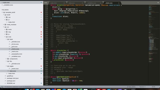22 - Markup lessons - Scss, git workflow, template dev build смотреть онлайн